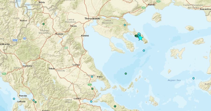 Σεισμός 5,3 Ρίχτερ στην περιοχή των Καρυών Αγίου Όρους