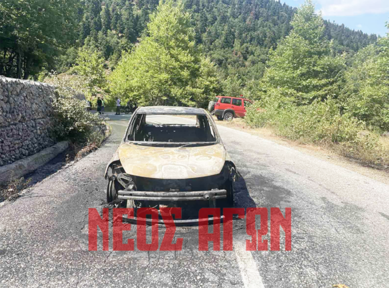 Κάηκε ΙΧ κοντά στον Αμάραντο, η Πυροσβεστική απέτρεψε την επέκταση της φωτιάς σε δασική έκταση (ΦΩΤΟ)