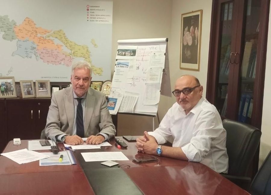 Συνάντηση του Βουλευτή Καρδίτσας Αριστοτέλη Σπάνια με τον Διοικητή της 5ης Υγειονομικής Περιφέρειας Φώτη Σερέτη
