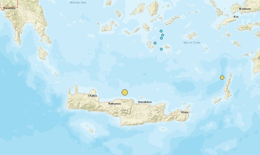 Σεισμική δόνηση 4,8 Ρίχτερ "κούνησε" την Κρήτη - Είχε μεγάλο εστιακό βάθος