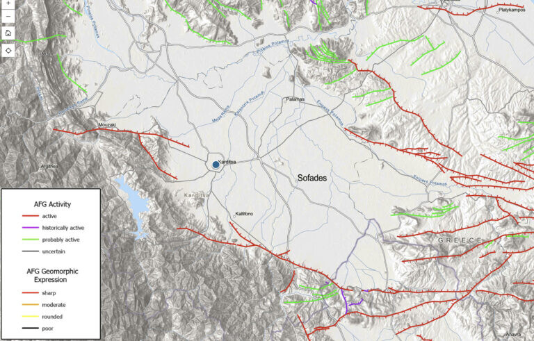 Ο πρώτος πανελλαδικός χάρτης με τα ενεργά σεισμικά ρήγματα στη χώρα