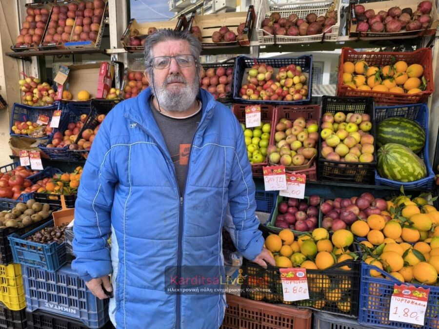 «Πληγή» το παρεμπόριο για τους οπωροπώλες της Καρδίτσας – αυστηρούς ελέγχους ζητά ο Πρόεδρος Κ. Ψυχογιός