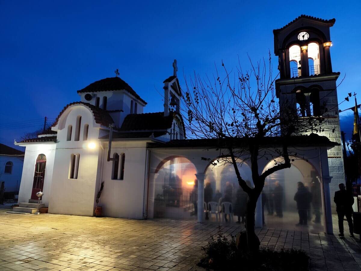 Ακολουθία του Εσπερινού στο Ι.Μ. Παρεκκλήσιο Οσίας Ειρήνης Χρυσοβαλάντου Κατωχωρίου Φαρσάλων Η πνευματική προετοιμασία για τα Θεοφάνεια και το παράδειγμα του Οσίου Νικηφόρου του Λεπρού