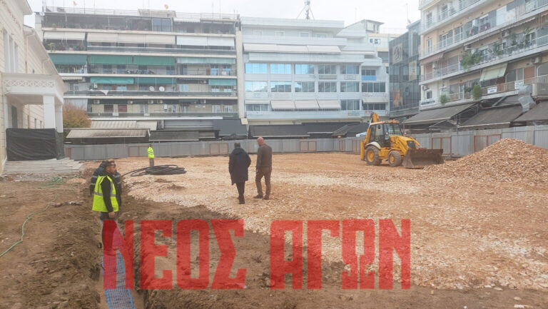 Την επόμενη εβδομάδα αναμένεται η επανεκκίνηση των εργασιών στην πλατεία Δικαστηρίων