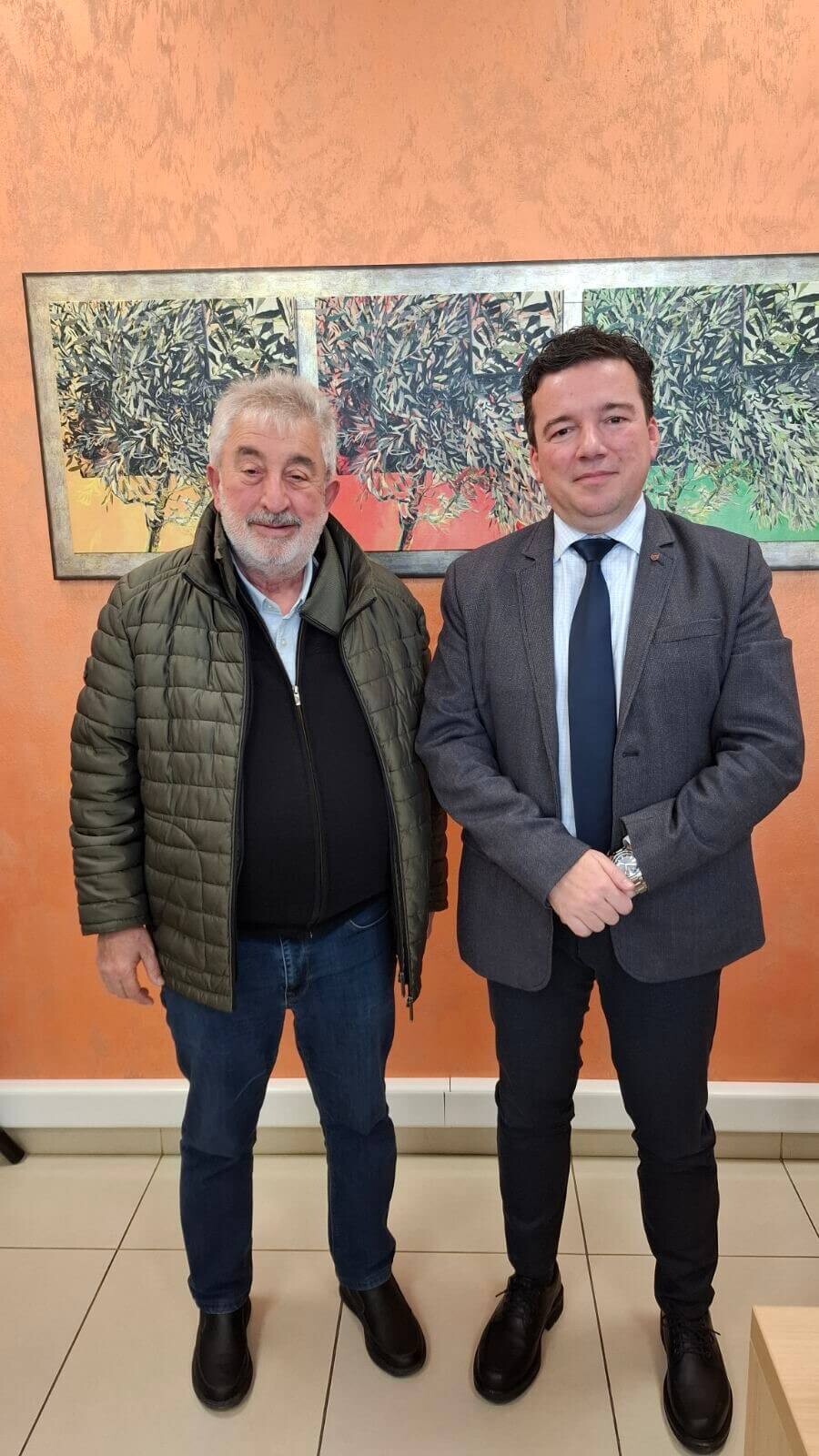 Επίσκεψη του Αναπλ. Περιφερειάρχη Θεσσαλίας Κ. Μπαρμπο ύτη  στη Συνεταιριστική Τράπεζα Καρδίτσας