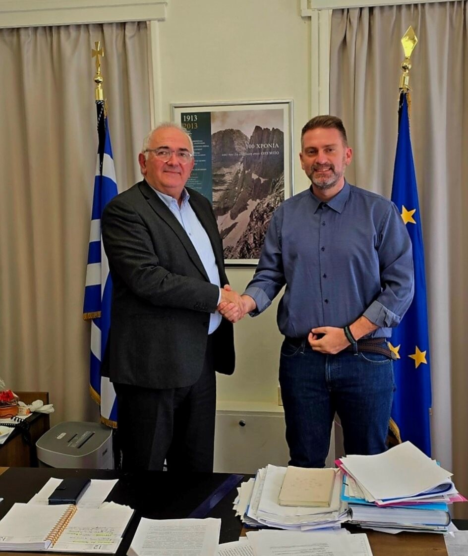 Συνάντηση εργασίας Α. Στεργίου με Σ. Χιονίδη στο Υπουργείο Εσωτερικών