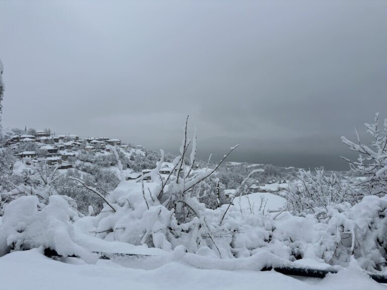 Λ. Πλαστήρα: Μαγεία για τους επισκέπτες, «ανάσα» για τα υδατικά αποθέματα οι χιονοπτώσεις