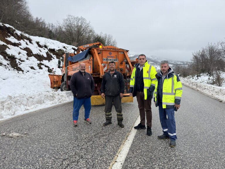 Άριστη η κατάσταση του ορεινού οδικού δικτύου στη λίμνη Πλαστήρα μετά τις χιονοπτώσεις