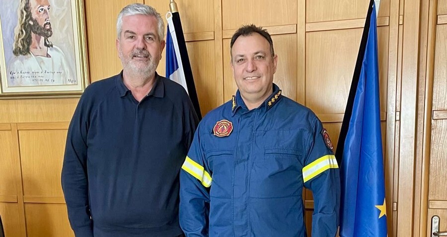 Εθιμοτυπική επίσκεψη του νέου Διοικητή Πυροσβεστικών Υπηρεσιών στον Δήμαρχο Σοφάδων