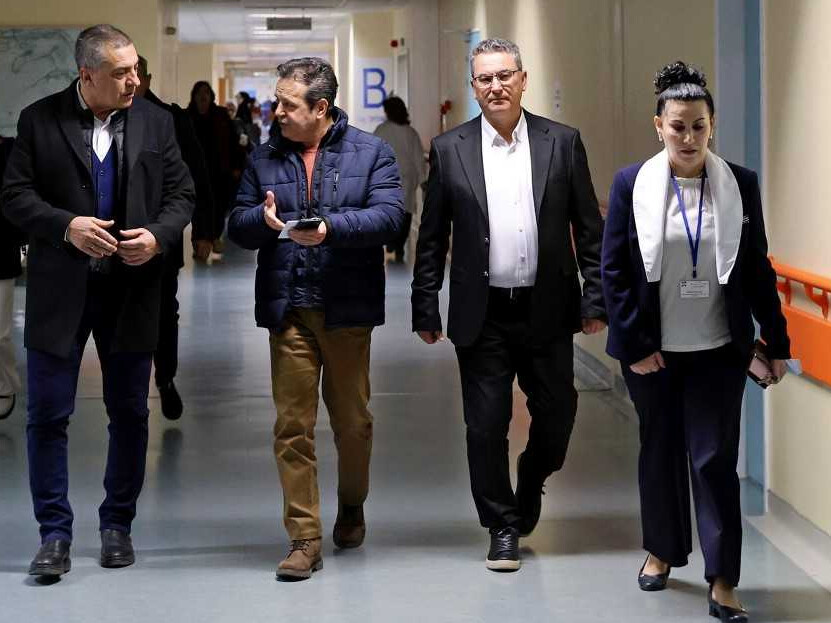 Επίσκεψη Δημήτρη Κουρέτα στην Αιματολογική Κλινική του Πανεπιστημιακού Νοσοκομείου