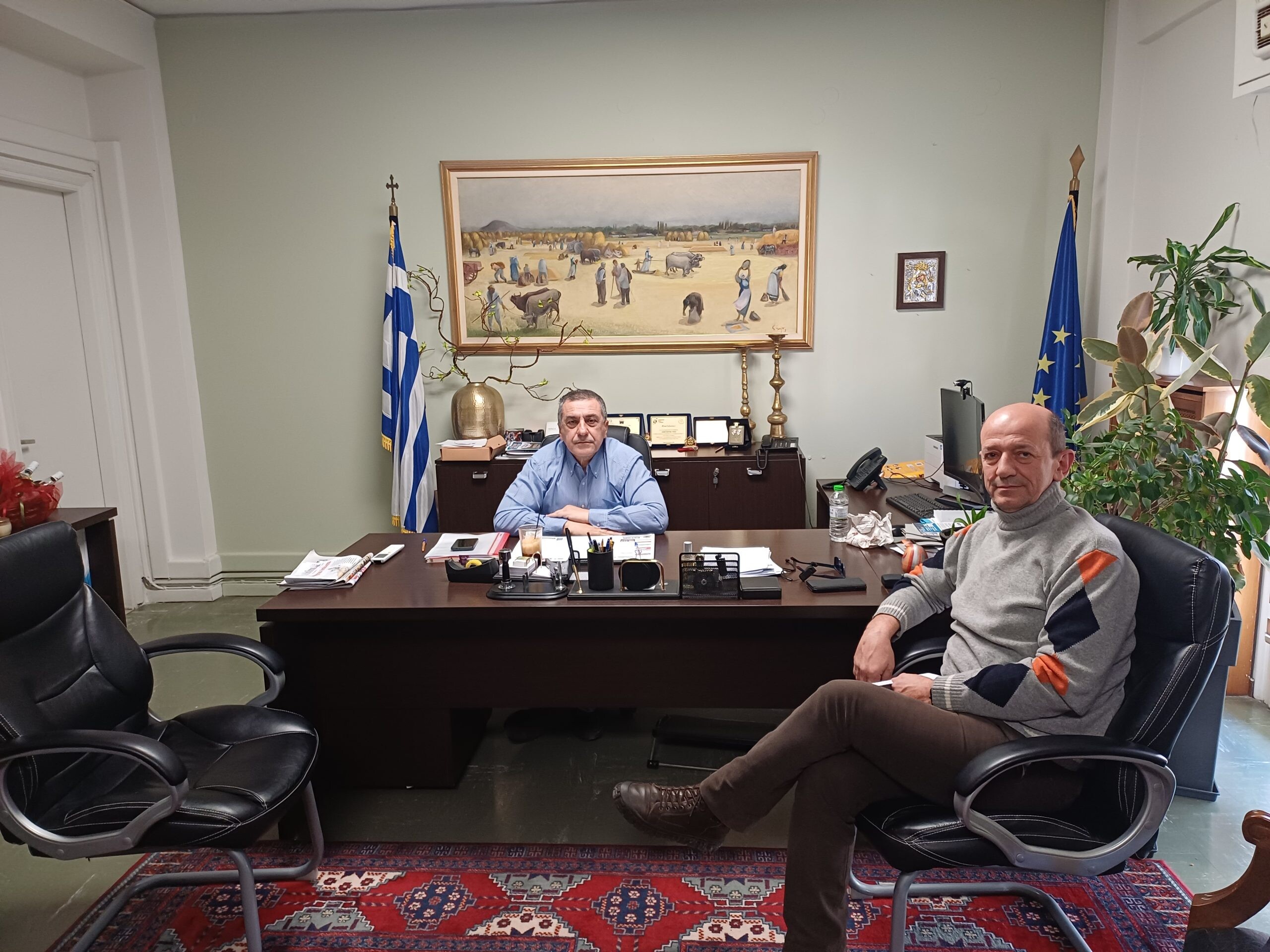 Συνάντηση  Κουρέτα με τον Δημοσιονομικό Ελεγκτή  και πρώην Δήμαρχο Σοφάδων Μπ. Παπαδόπουλο