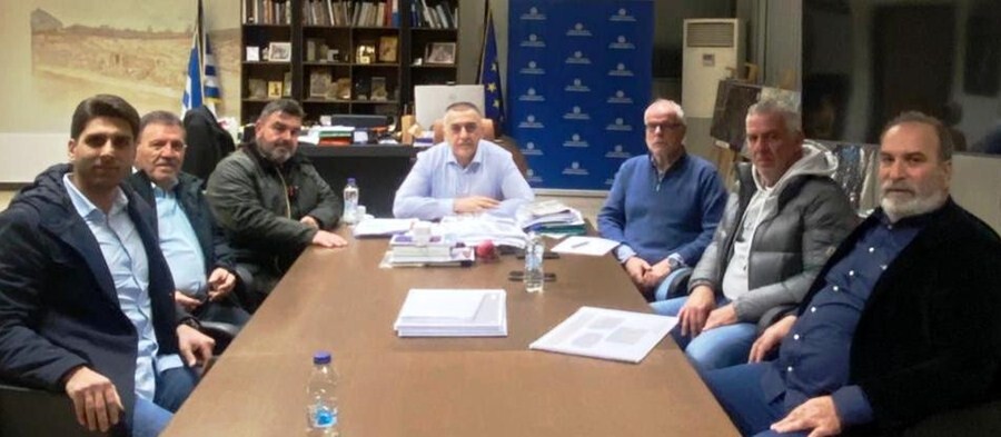 Συνάντηση Περιφερειάρχη Δημ. Κουρέτα με τις εργοληπτικές εταιρίες αποκατάστασης των ζημιών από τα φαινόμενα Daniel-Elias