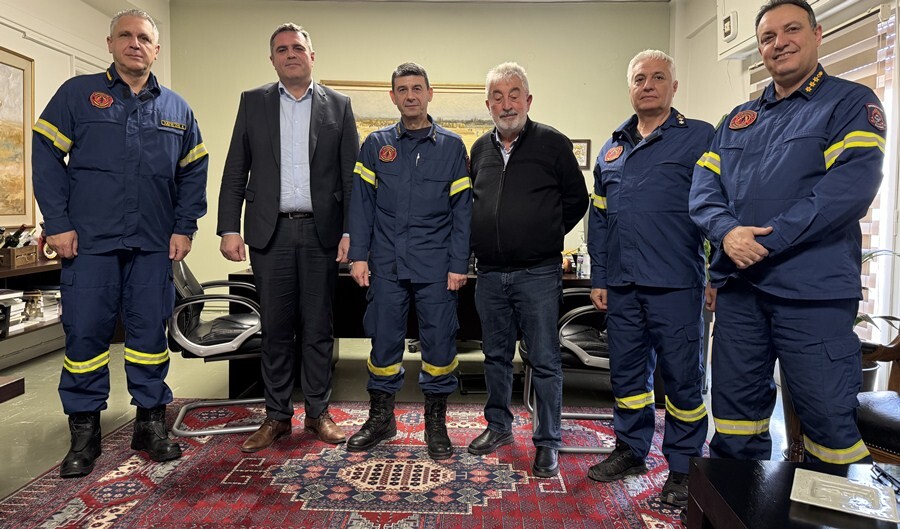 Εθιμοτυπική συνάντηση του Αντιπεριφερειάρχη Καρδίτσας με την Ηγεσία του Πυροσβεστικού Σώματος