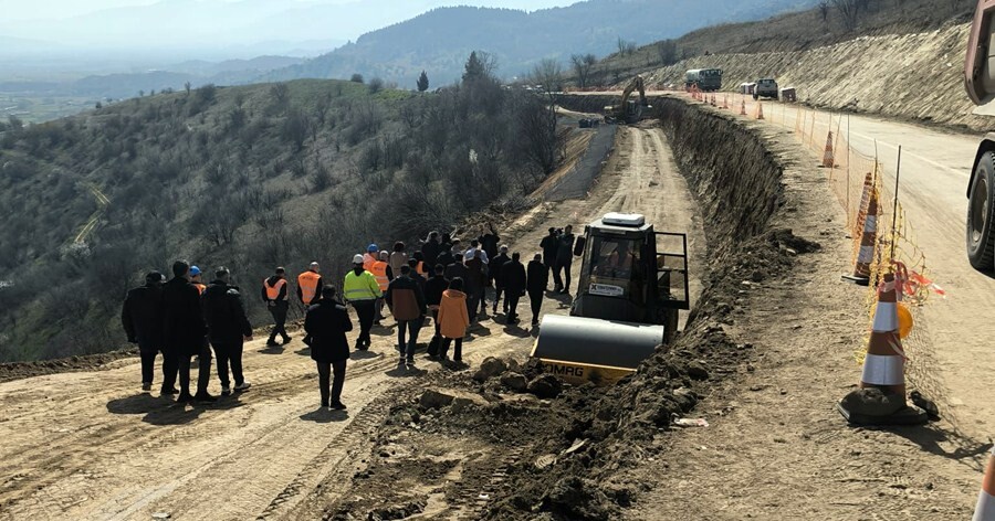 Αυτοψία του Χρίστου Δήμα σε έργα αποκατάστασης οδικών υποδομών σε Καρδίτσα, Μουζάκι και Κιλελέρ
