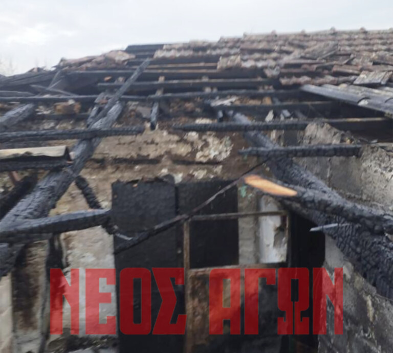 Ζημιές από φωτιά σε οικία στο Γεωργικό  (ΦΩΤΟ)