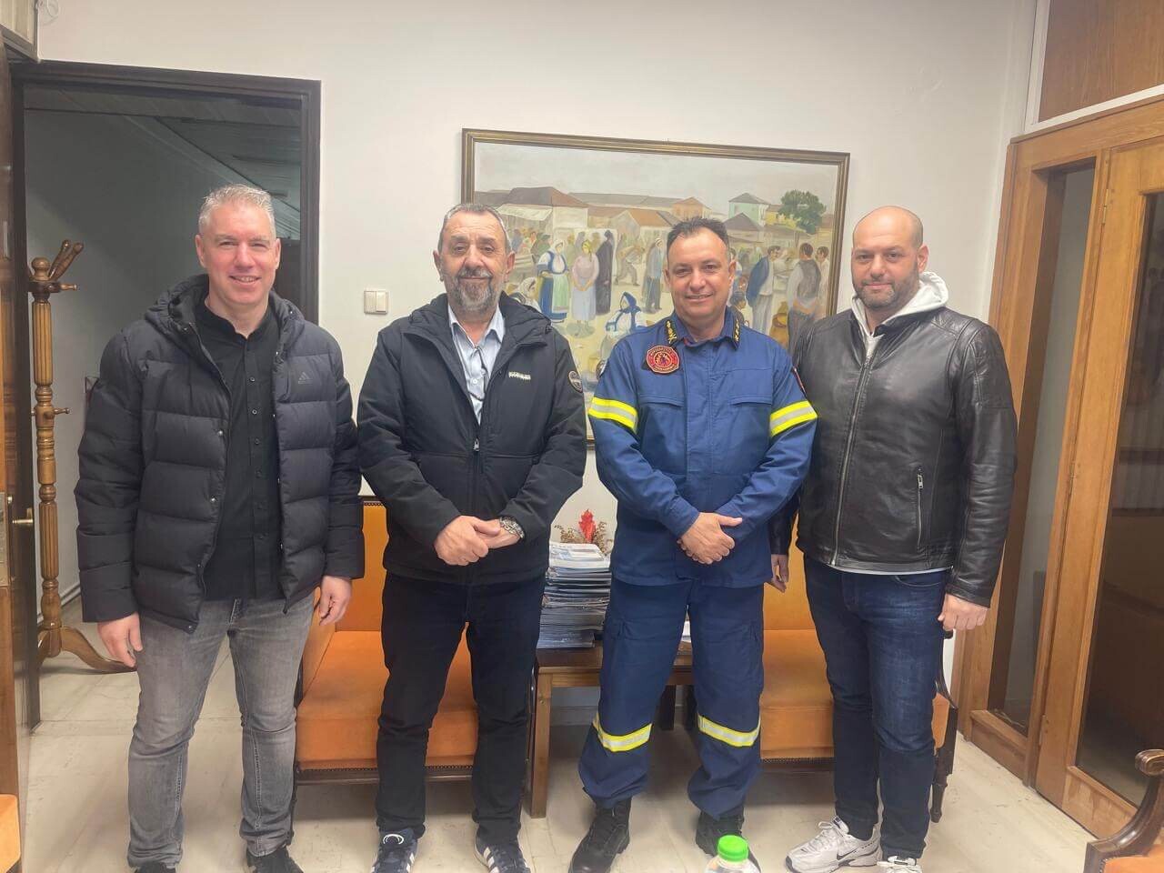 ΕΠΙΣΚΕΨΗ ΤΟΥ ΠΥΡΑΡΧΟΥ & ΔΙΟΙΚΗΤΗ  ΤΩΝ ΠΥΡΟΣΒΕΣΤΙΚΩΝ ΥΠΗΡΕΣΙΩΝ ΣΤΟ ΕΠΙΜΕΛΗΤΗΡΙΟ  ΚΑΡΔΙΤΣΑΣ