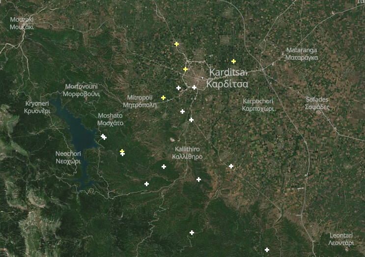 Καρδίτσα: Βροχόπτωση με αυξημένη κεραυνική δραστηριότητα