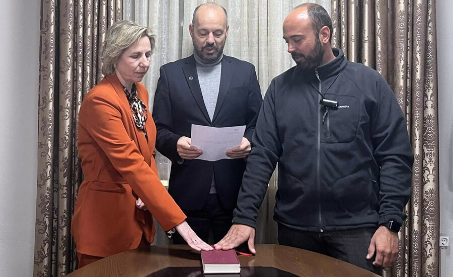 Ορκωμοσία δυο νέων υπαλλήλων στο Δήμο Μουζακίου