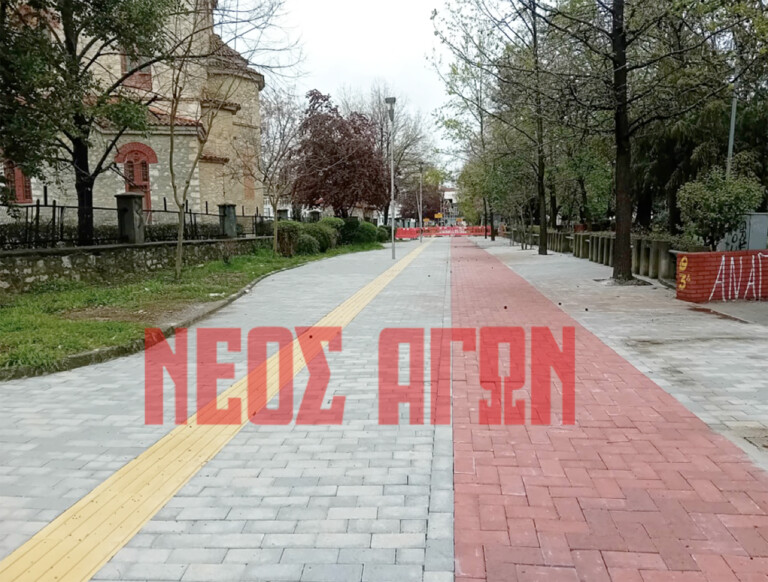 «Άνοιξε» το πρώτο τμήμα του πεζοδρόμου της Λ. Σακελλαρίου