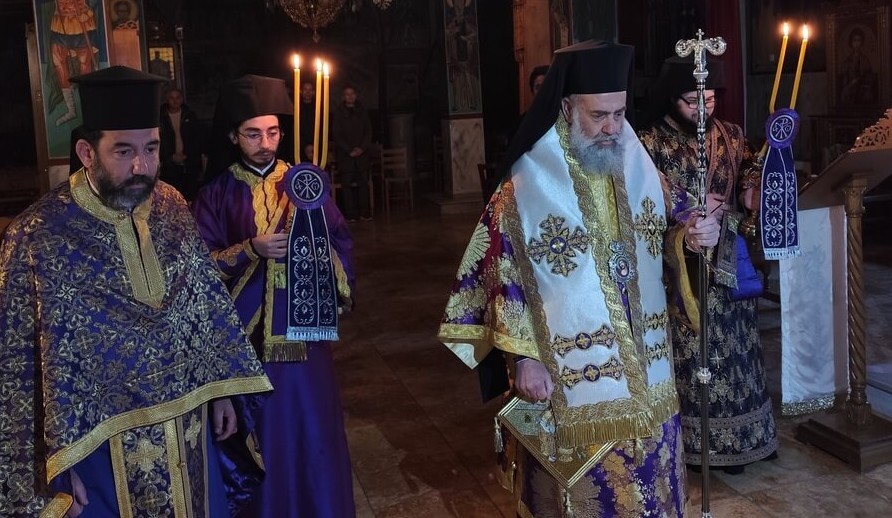 Ακολουθία των Προηγιασμένων στην Ιερά Μονή Παναγίας Φανερωμένης Καλλιφωνίου