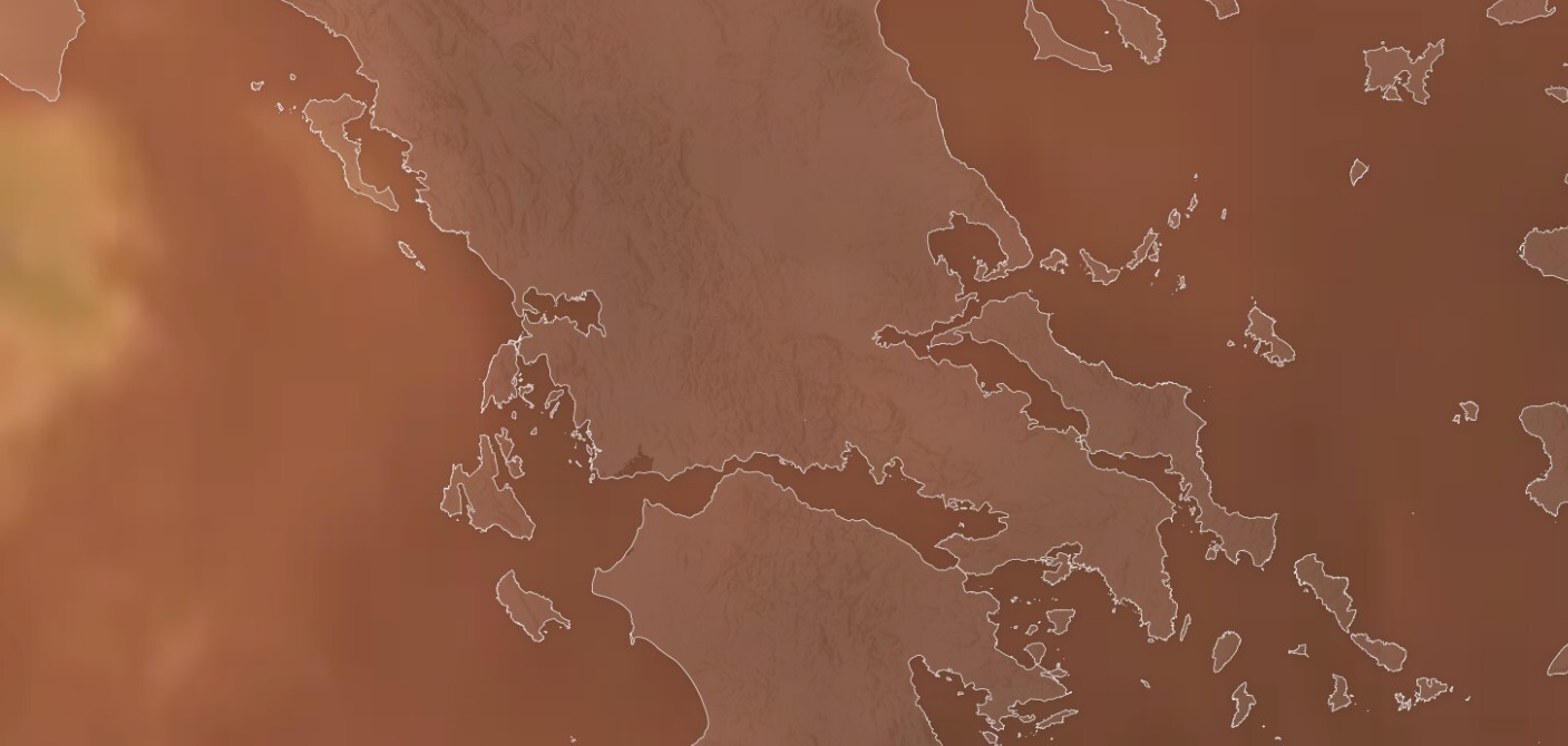 Σε εξέλιξη επεισόδιο μεταφοράς σκόνης από τη Σαχάρα - Ποιες περιοχές της Ελλάδας θα επηρεαστούν