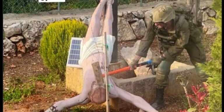 Σάλος με τον ισραηλινό στρατιώτη που έσπασε άγαλμα του Χριστού στον Λίβανο