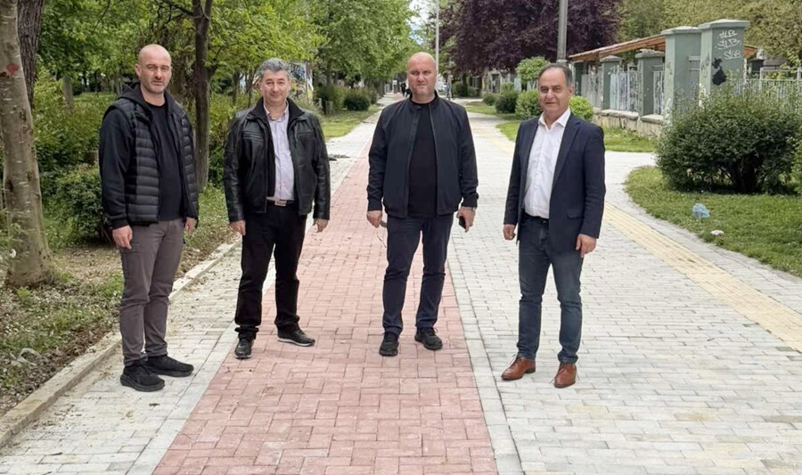 Ολοκληρώθηκε η ανακατασκευή του πεζοδρόμου Λάμπρου Σακελλαρίου