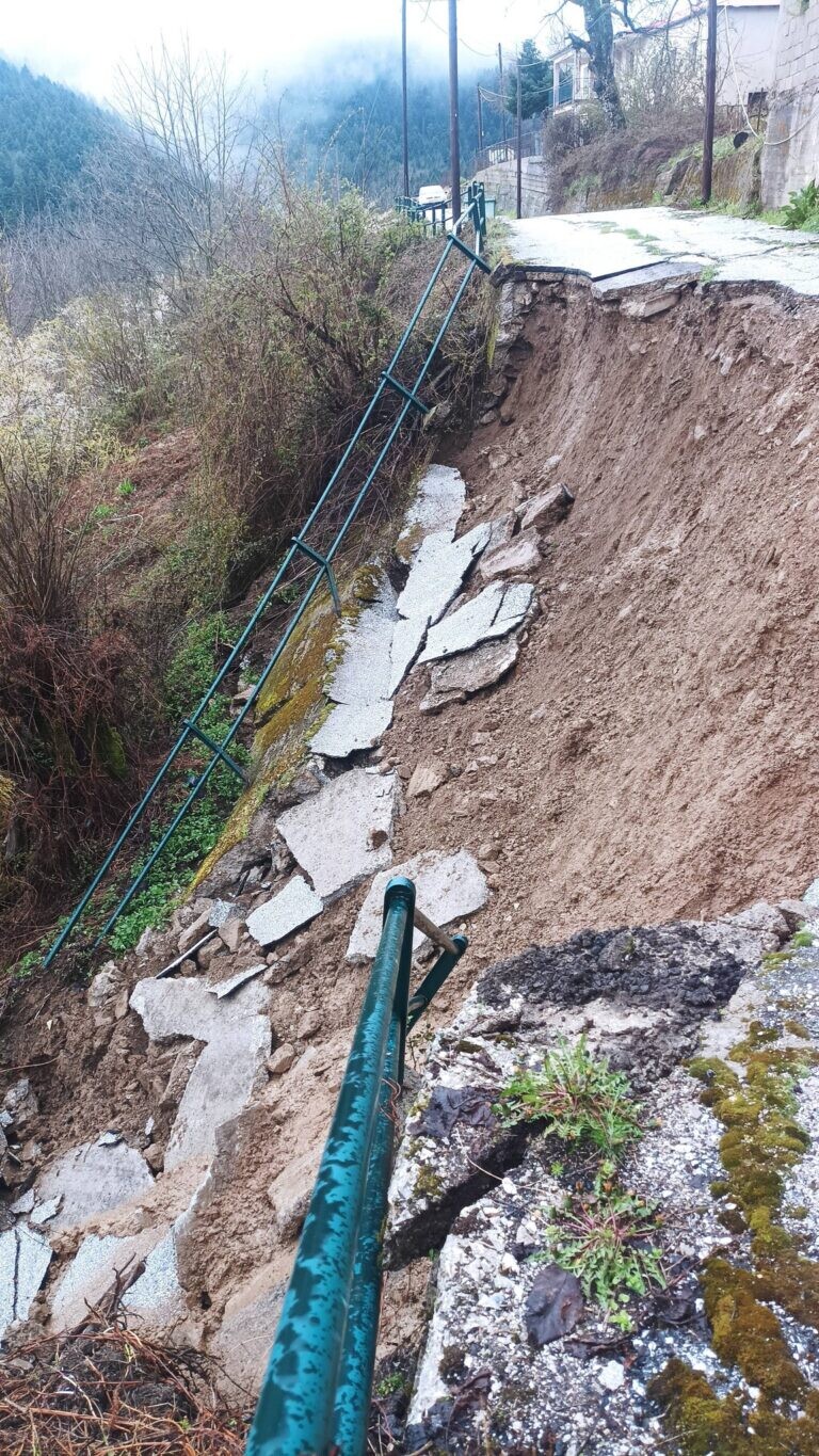 Αποδοχή δωρεάς γεωτεχνικής μελέτης για την κατολίσθηση στη Φυλακτή από την κακοκαιρία «Ερμίνιο»
