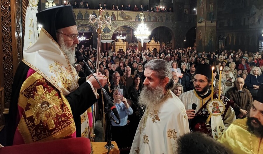Εσπερινός Αγίου Γεωργίου στην Καρδίτσα και χειροθεσία Πρωτοπρεσβυτέρου Λάμπρου Κρικέλη