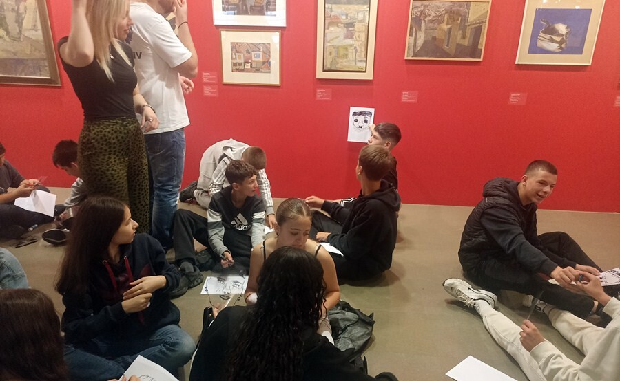 Επίσκεψη μαθητών του 7ου Γυμνασίου στο Tellogleion Fine Arts Foundation