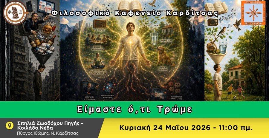 Φιλοσοφικό Καφενείο Καρδίτσας: «Είμαστε ό,τι Τρώμε»