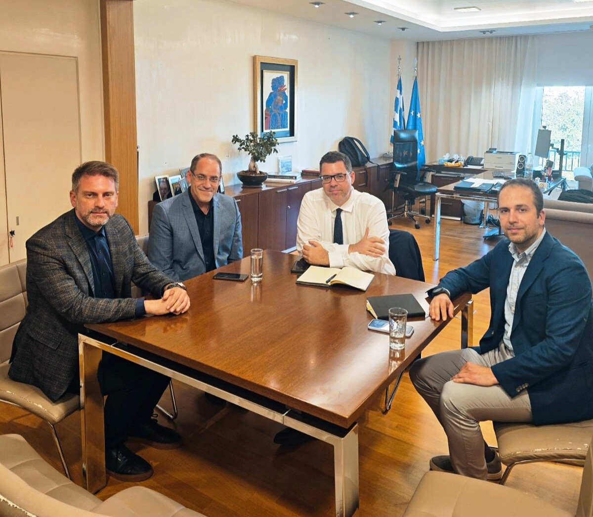 Ο Δήμαρχος Ανδρέας Στεργίου σε σύσκεψη της Επιτροπής Ορεινών Περιοχών της ΚΕΔΕ  με τη νέα Ειδική Γραμματεία της κυβέρνησης