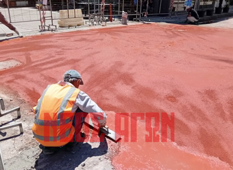 Ανακατασκευή της διάβασης στη Λ. Σακελλαρίου, στην πλευρά της Πλαστήρα θα συνεχιστούν οι εργασίες στην Πλατεία Δικαστηρίων (ΦΩΤΟ)