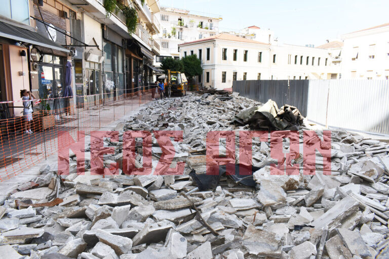 Στην οδό Πλαστήρα οι εργασίες στην πλατεία Δικαστηρίων