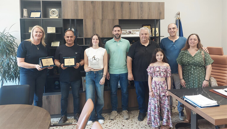 Την πρωταθλήτρια Μιχαέλα Ποπώλη υποδέχθηκε ο Δήμαρχος Βασίλης Τσιάκος