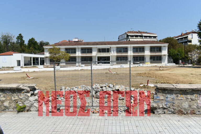Από βδομάδα η επανεκκίνηση των εργασιών  στον αύλειο χώρο του νέου Δημαρχείου Καρδίτσας
