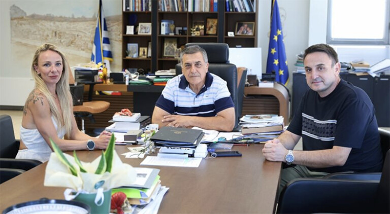 Την Αντιγόνη Ντρισμπιώτη υποδέχθηκε ο Περιφερειάρχης Θεσσαλίας Δημήτρης Κουρέτας