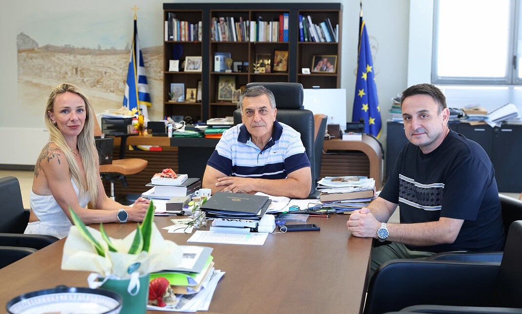 Συνάντηση του Περιφερειάρχη Θεσσαλίας Δημήτρη Κουρέτα με την Αντιγόνη Ντρισμπιώτη