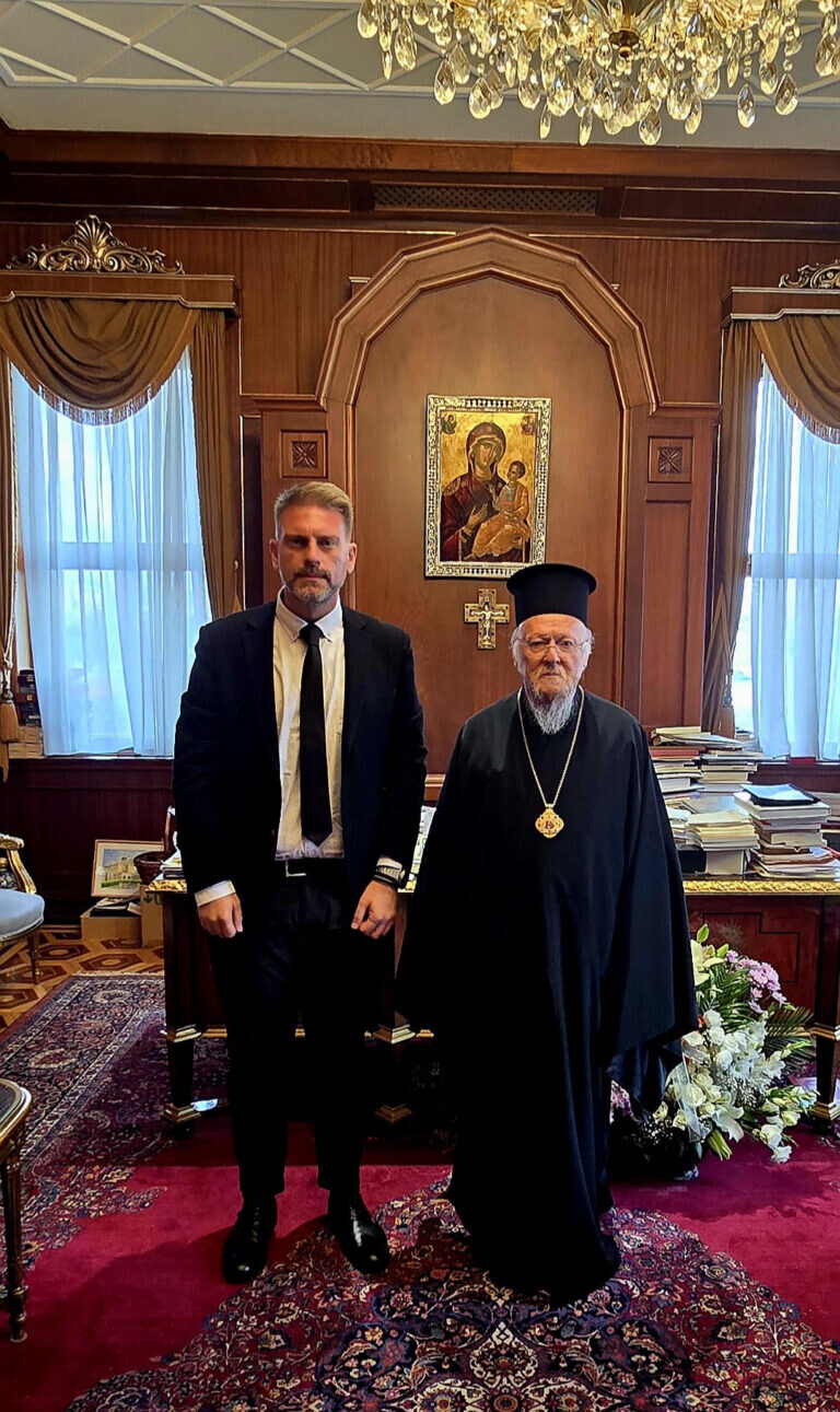 Με τον Οικουμενικό Πατριάρχη κ.κ. Βαρθολομαίο  συναντήθηκε στο Φανάρι ο Ανδρέας Στεργίου