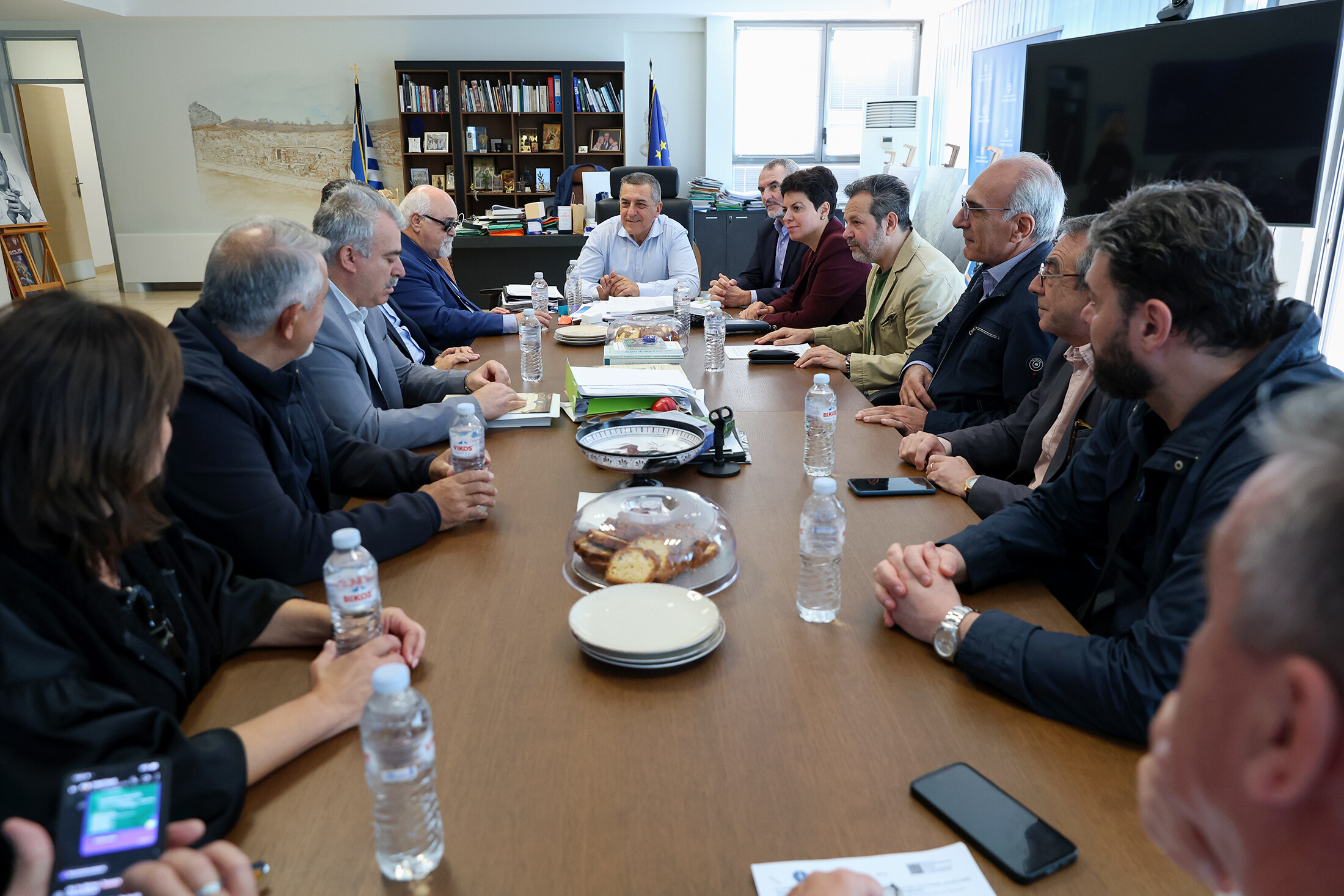 Συνάντηση του Περιφερειάρχη Θεσσαλίας Δημήτρη Κουρέτα με κλιμάκιο του ΠΑΣΟΚ – Κινήματος Αλλαγής