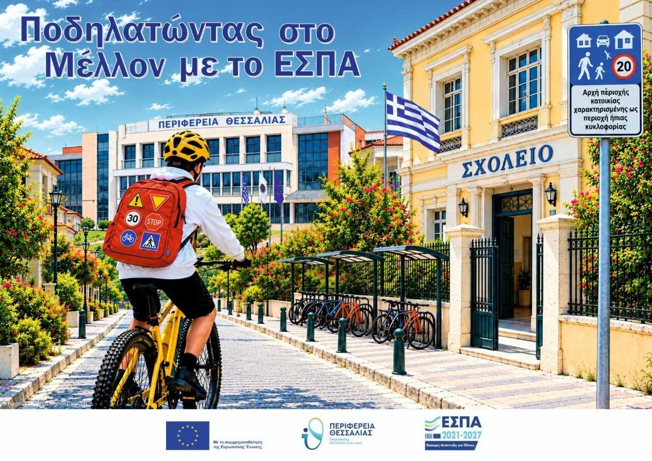 Η Περιφέρεια χρηματοδοτεί και φέτος το πρόγραμμα «Ποδηλατώντας στο ΕΣΠΑ της πόλης μου»